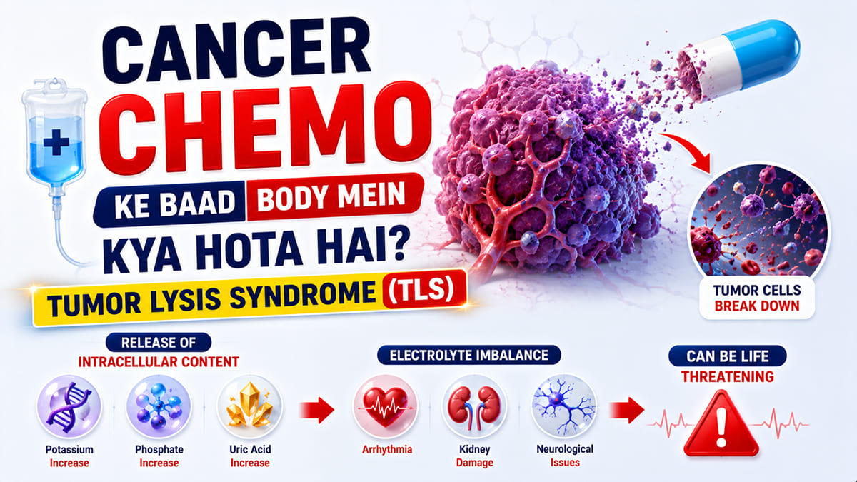 Cancer Chemo ke baad Body mein kya hota hai? | Tumor Lysis Syndrome (TLS)