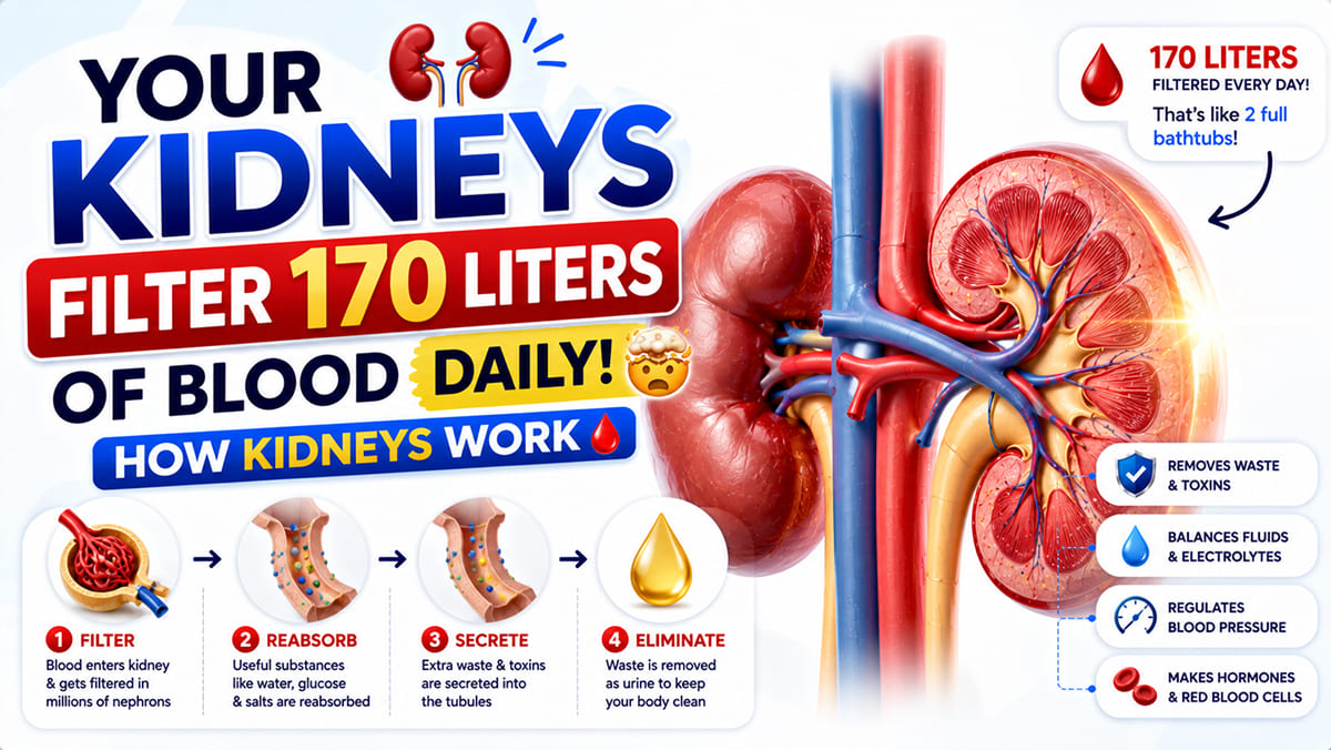 99% Blood Wapas Kahan Jata Hai? | Peshab Kaise Banta Hai? | How Kidneys Work 