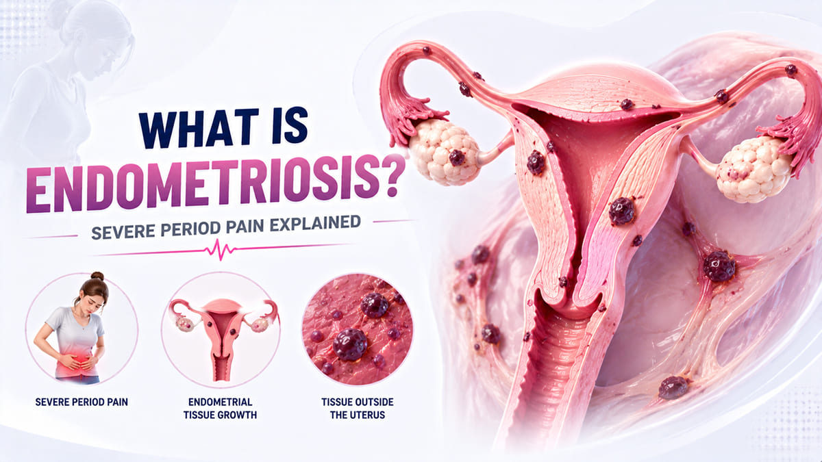 What is Endometriosis? | Severe Period Pain Explained (3D Animation)