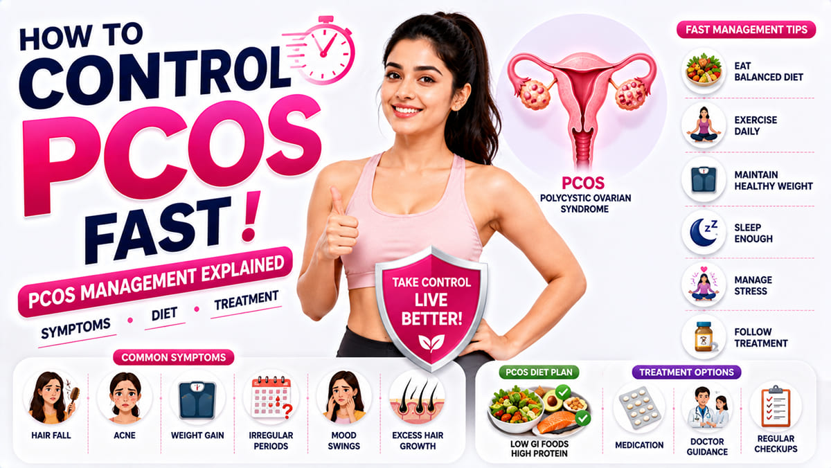 PCOS Management Explained | How to Control PCOS Fast! ️ | Symptoms, Diet & Treatment