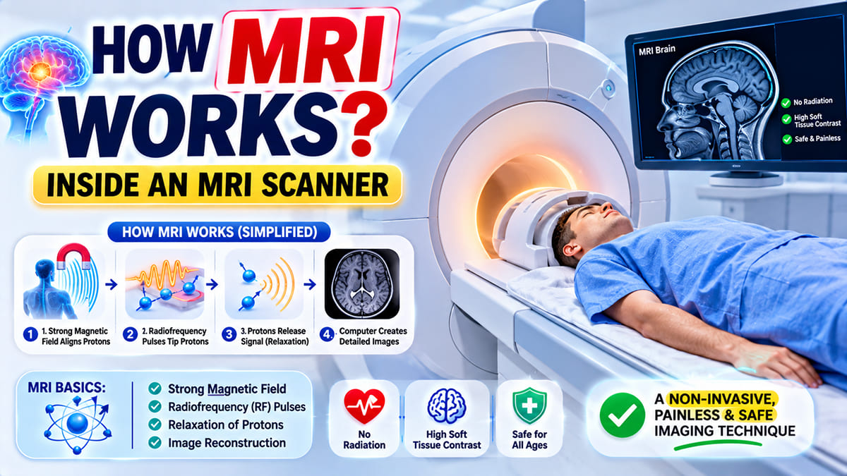 How MRI Works?  | Inside an MRI Scanner | The Physics of MRI Explained