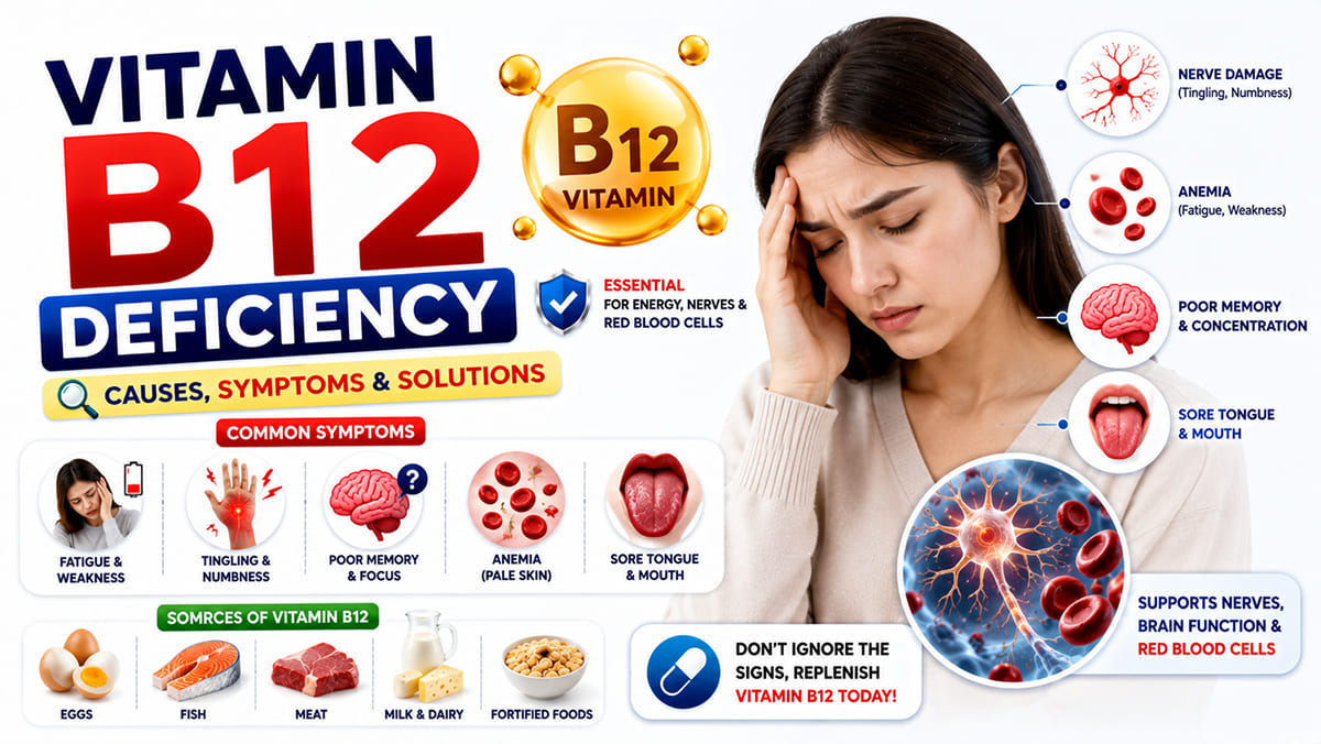 Haath-Pair Me Jhanjhanahat Kyu Hoti Hai? | Vitamin B12 Deficiency