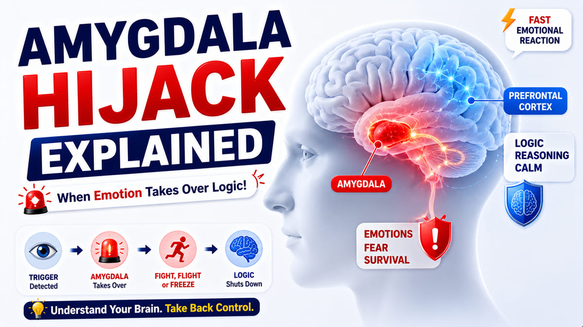 Trauma aapke Brain ko kaise Hijack karta hai? | Amygdala Hijack Explained