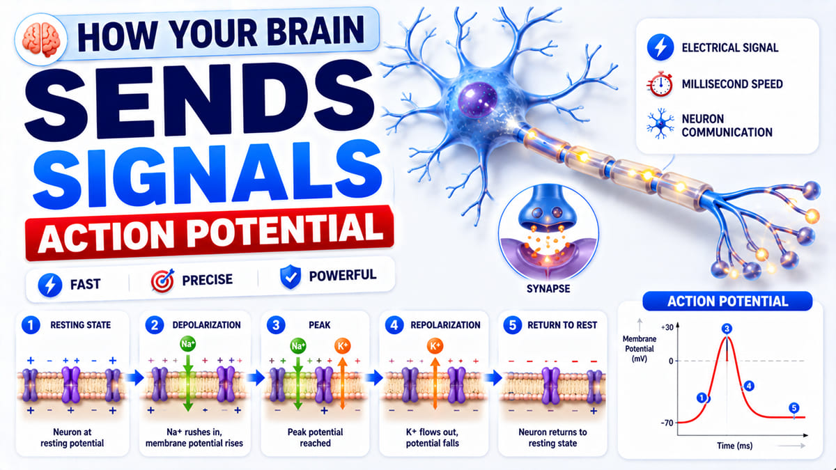 How Your Brain Sends Signals | Action Potential in 3D