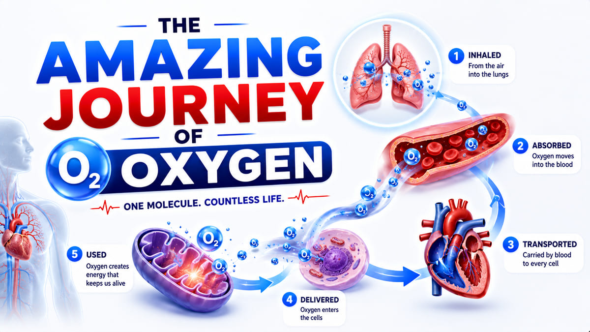 Body Me Oxygen Kaise Kaam Karti Hai? | The Amazing Journey of Oxygen