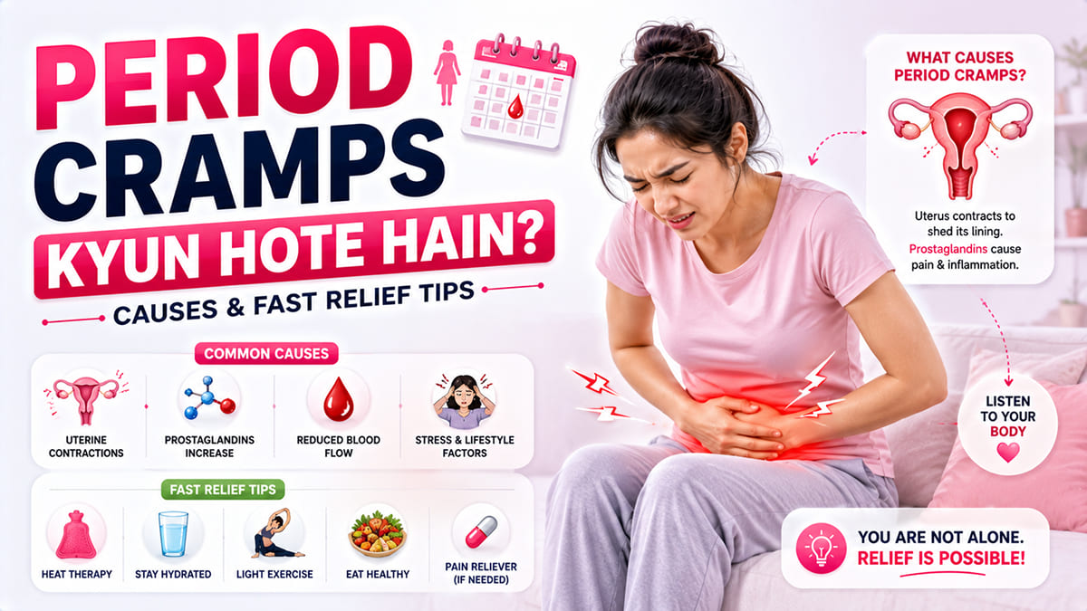 Period Cramps Kyun Hote Hain? | Causes & Fast Relief Tips | Science of Menstruation