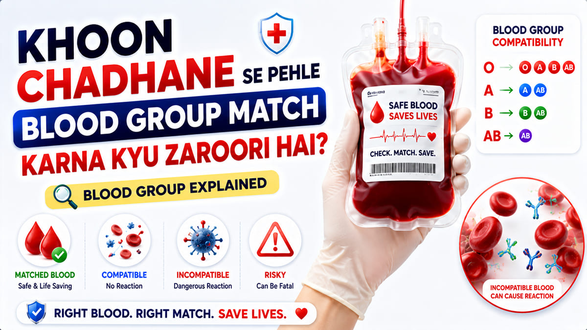 Khoon Chadhane Se Pehle Blood Group Match Karna Kyu Zaroori Hai? | Blood Group Explained