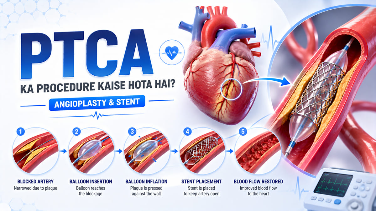 PTCA ka procedure kaise hota hai? | Angioplasty & Stent (Chhalla)
