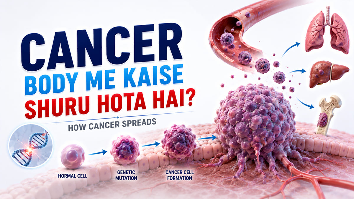 Cancer Body Me Kaise Shuru Hota Hai? | How Cancer Spreads (3D Animation)