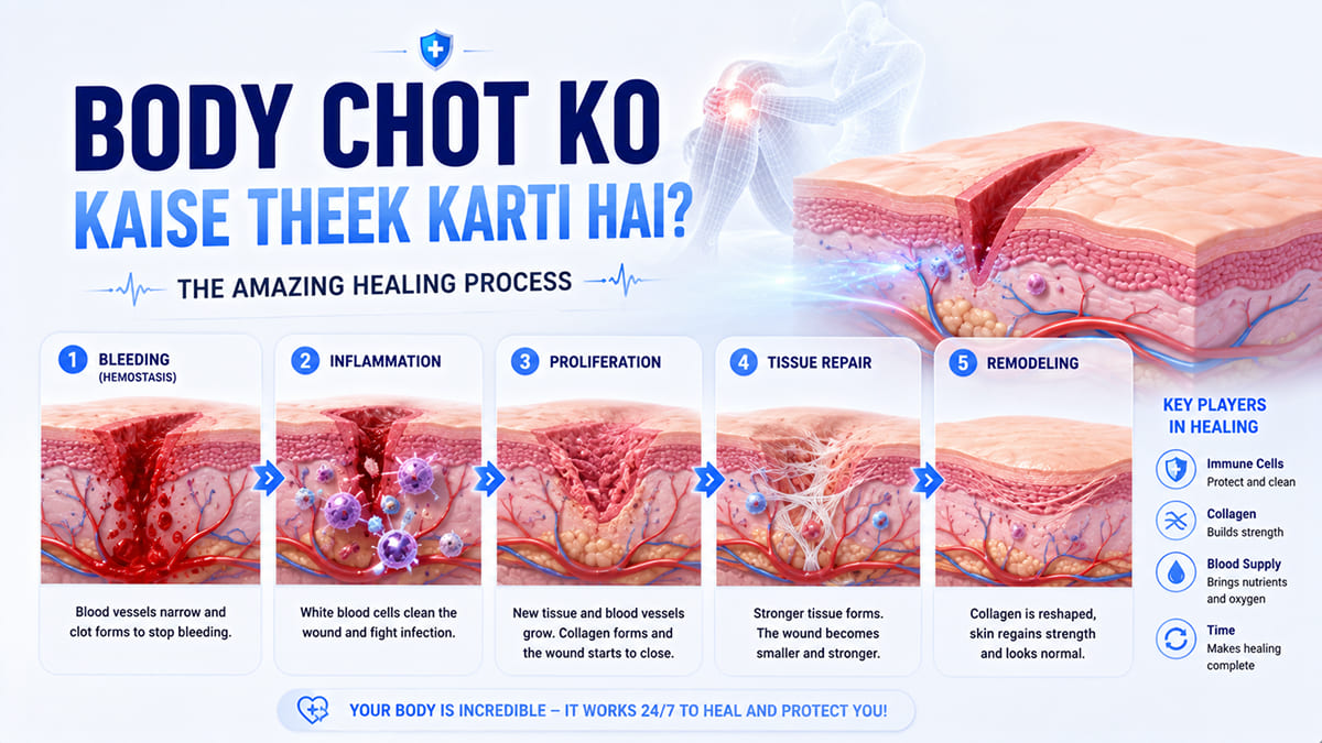 Body Chot Ko Kaise Theek Karti Hai? (3D Animation)
