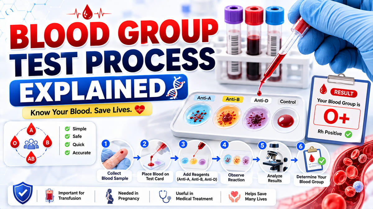 Blood Group Test Kaise Hota Hai? | Khoon Ki 3 Boond Se Blood Group Kaise Pata Chalta Hai?