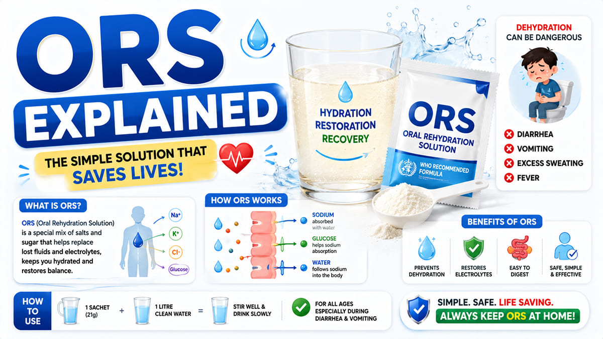 ORS Ka Jaadu: Sirf Paani Peena Kaafi Kyun Nahi?  | How ORS Works  |  ORS Explained