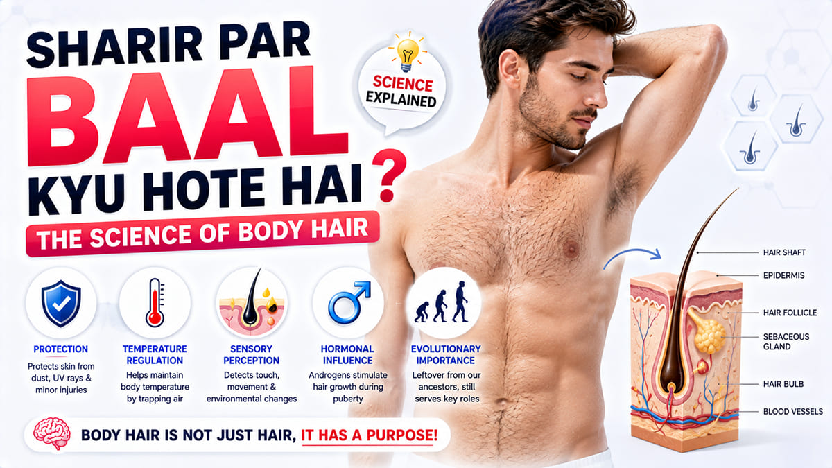 Sharir Par Baal Kyu Hote Hai? | The Science of Body Hair