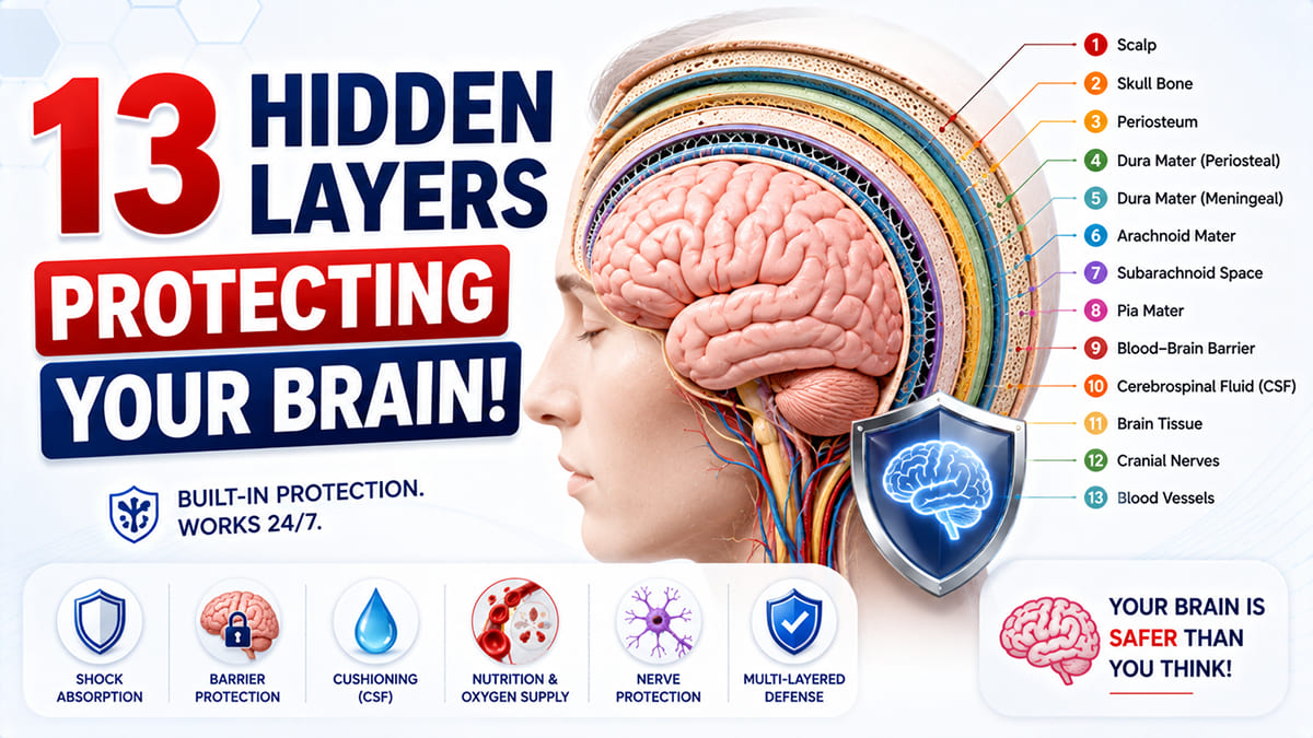13 Hidden Layers Protecting Your Brain! ️ | Inside Your Head (3D)
